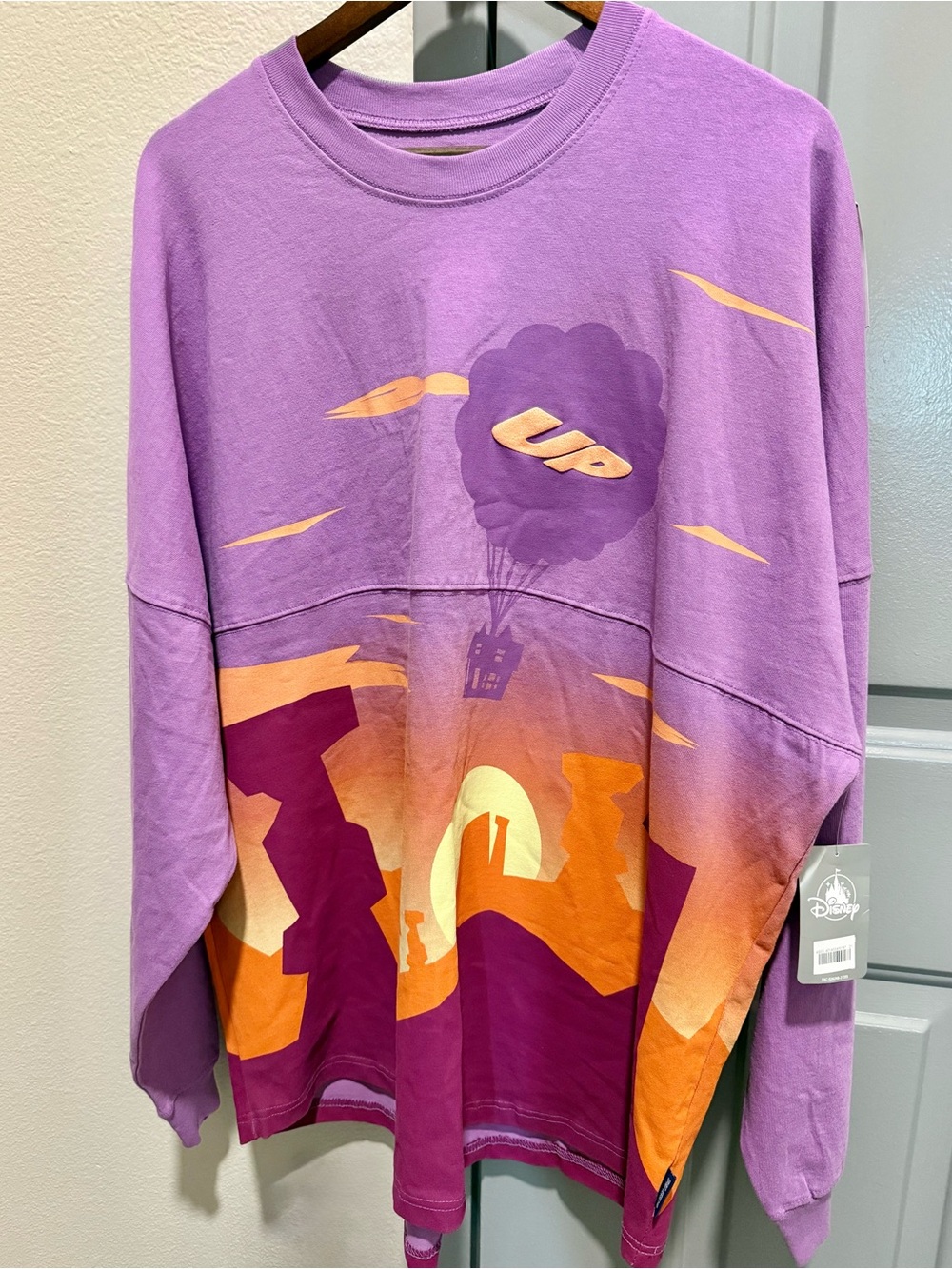 Disney UP Pullover Sweatshirt - Purple, Orange & Magenta Sunset